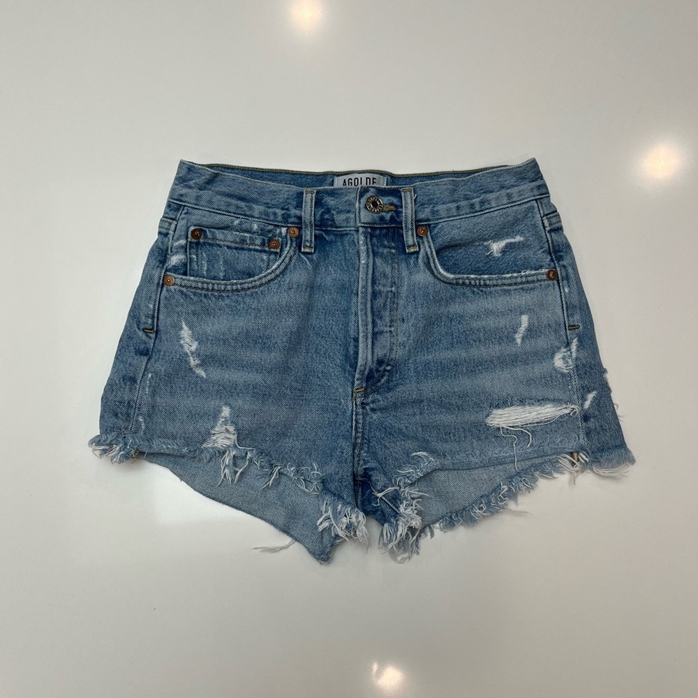 Like new agolde parker vintage cut off denim shorts in swapmeet sz 23
